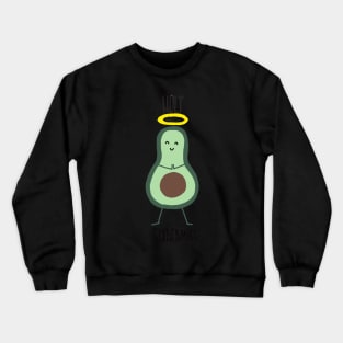 Holy Guacamole Pun Sticker Crewneck Sweatshirt